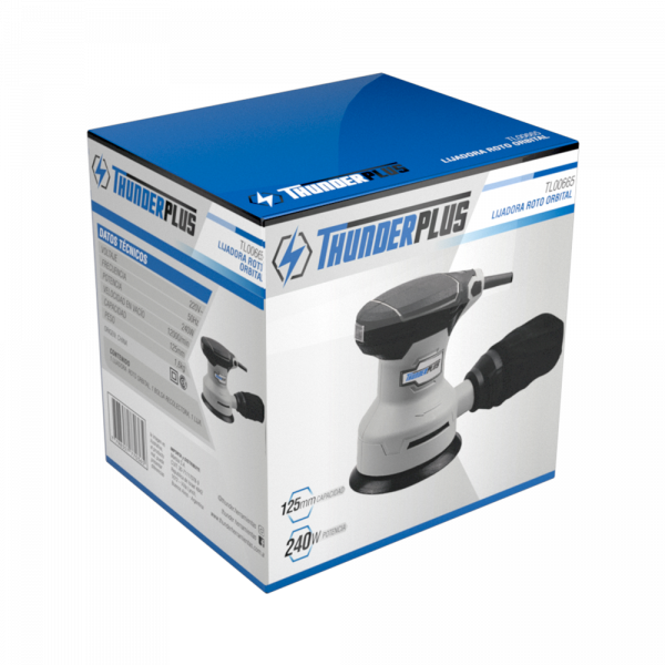 Lijadora roto orbital (125 mm) 240 w - Thunder - Imagen 2